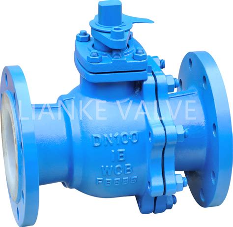 Pneimatic Fluorine Lined Ball Valve For Acid China Ball Valve And