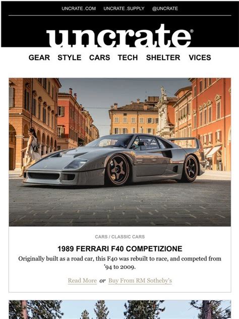 Uncrate Ferrari F Competizione More Milled