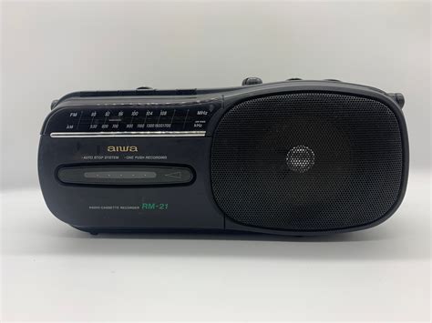 Vintage Aiwa Fm Am Radio Cassette Recorder Rm 21 Working Etsy Canada