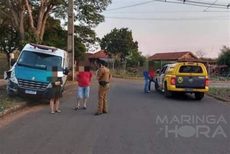 Motorista bate ambulância em muro e acaba sendo preso por embriaguez ao