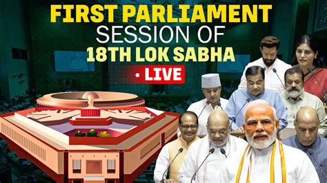 Live Pm Modi And Newly Elected Mps Takes Oath First Parliament