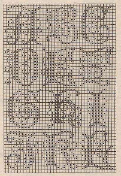 Filet Crochet Alphabet Free Crochet Patterns