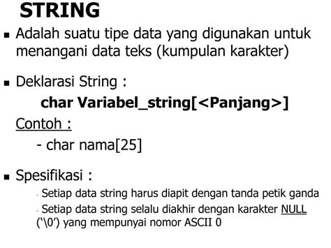 String Adalah Pengertian Jenis Dan Fungsi Manipulasinya