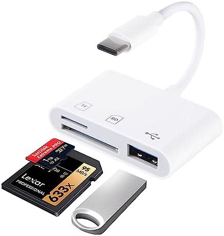 Vanja Speicherkartenleser SD TF Kartenleser Und USB Type C OTG Adapter