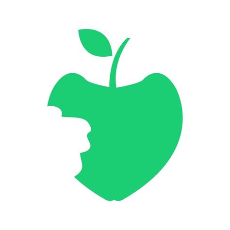 Apple bitten illustrated on a white background 8270308 Vector Art at Vecteezy