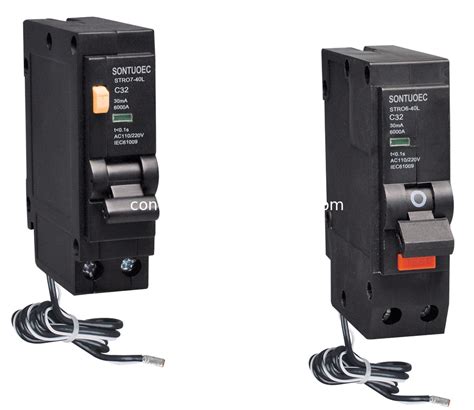 Plug In Type 6KA Single Phase RCBO Circuit Breaker