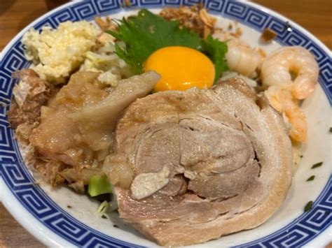 『大葉とエビの塩ダレ汁なしgw限定第二弾』びんびん豚のレビュー ラーメンデータベース