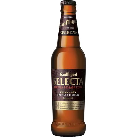 Selecta cerveza tostada extra selección 3 Maltas y 3 Lúpulos tipo