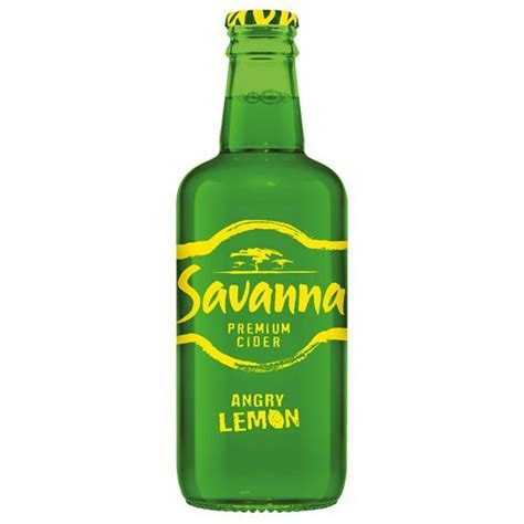 Savanna Angry Lemon Premium Cider Non Returnable Bottle X Ml