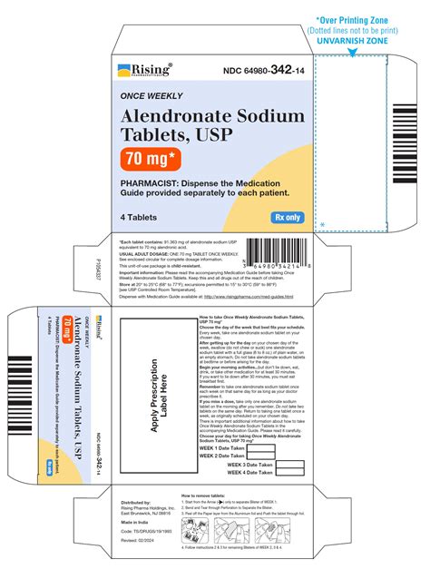 Dailymed Alendronate Sodium Tablet