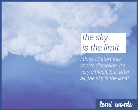 Sky is the limit - Lerni Words