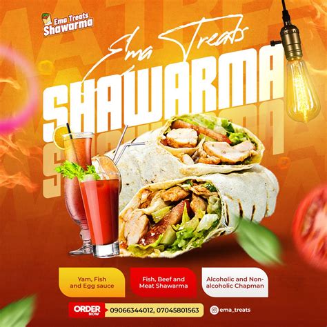 Ema Treats Shawarma Flyer
