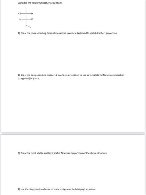 Solved Consider The Following Fischer Projection Draw Chegg