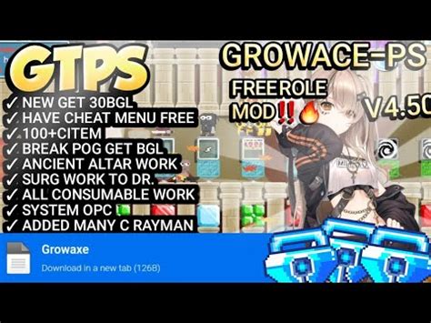 FREE ROLE MOD NEW GTPS TERBARU GROWTOPIA PRIVATE SERVER TERBARU