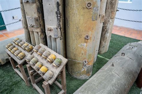 Premium Photo Ypes Of Destructive Bombs And Weapons Used During