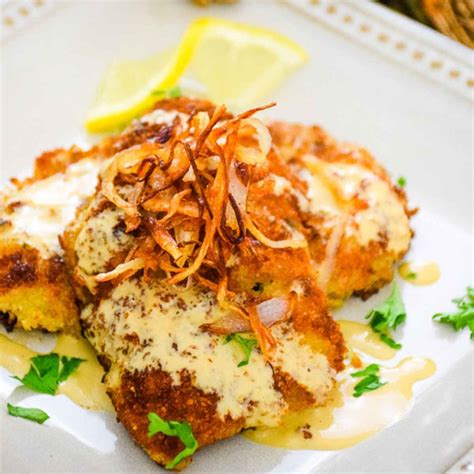 Crispy Veal Cutlets with Creamy Dijon Sauce - Grumpy's Honeybunch