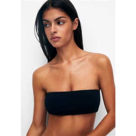 PULL BEAR Góra od bikini black PUC81J039 Q11 w StrojeKapielowe net