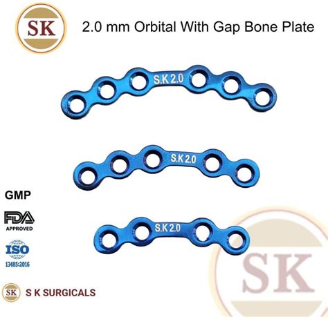 S K Surgicals Pune Oral Maxillofacial 2 0 MM Titanium I Shape Mini