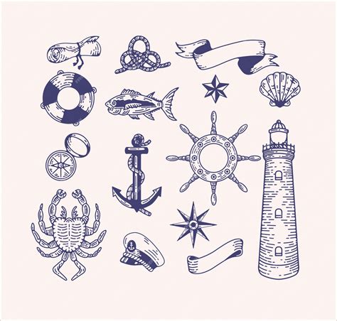 Vintage Nautical Clip Art