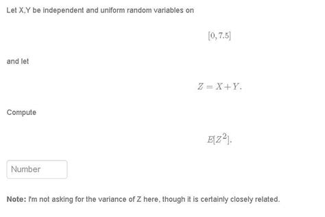 Solved Let X Y Be Independent And Uniform Random Variables