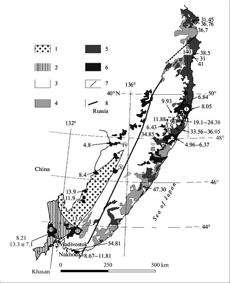 Structural Tectonic Sketch Map Of The Southern Part Of Russias Far