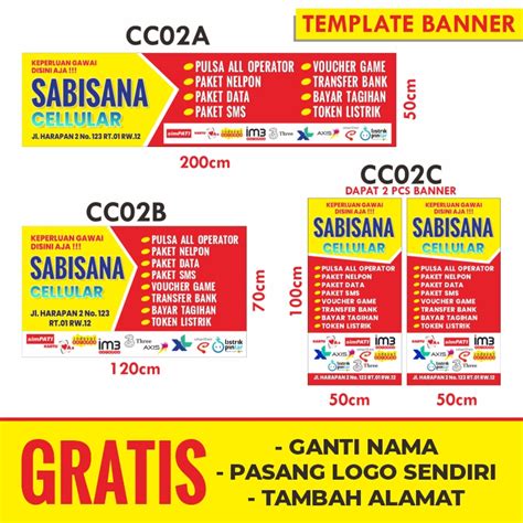 SPANDUK PULSA BANNER PULSA SPANDUK KONTER – Gunajaya Printing