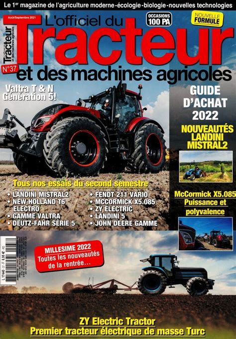 Magazine L Officiel Du Tracteur Et Des Machines Agricoles Vendu Au Num Ro