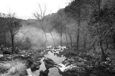 Waterfall In Nacimiento Del Rio Mundo In Spain Stock Photo Image Of