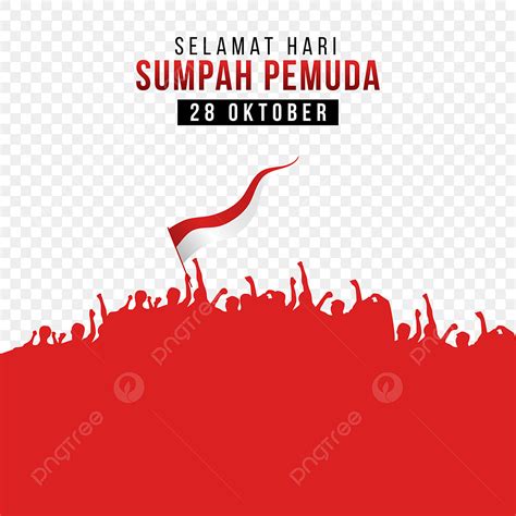 Sumpah Pemuda Dengan Bendera Indonesia Sumpah Pemuda Indonesia