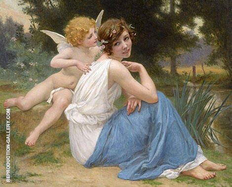 Cupid And Psyche By Guillaume Seignac Oil Painting Reproduction