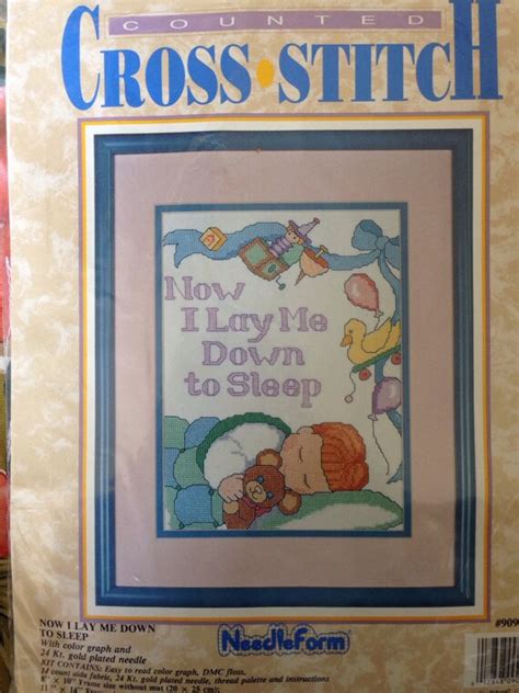 Now I lay me down to sleep counted cross stitch kit from 1991