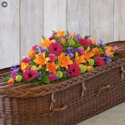 Vibrant Casket Spray Buy Online Or Call 01789 292811