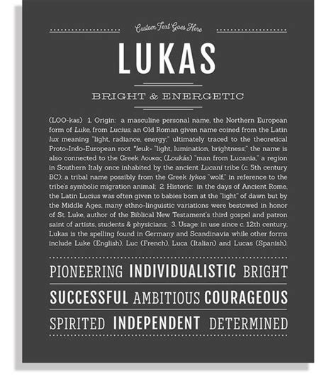 Lukas | Name Art Print