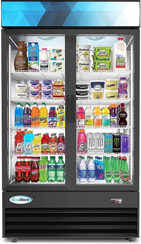 Koolmore Glass Door Commercial Display Refrigerator Upright Beverage