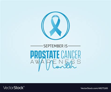 National Prostate Cancer Awareness Month Banner Vector Image