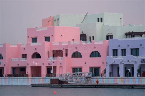 Old Doha Port In Mina District Tourist Attractions In Qatar Editorial