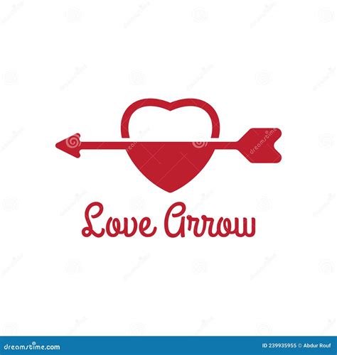 Love Arrow Icon Vector Logo Design Stock Vector Illustration Of Cute