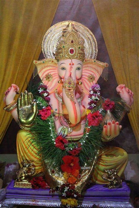 There Is A Statue Of The God Ganesh