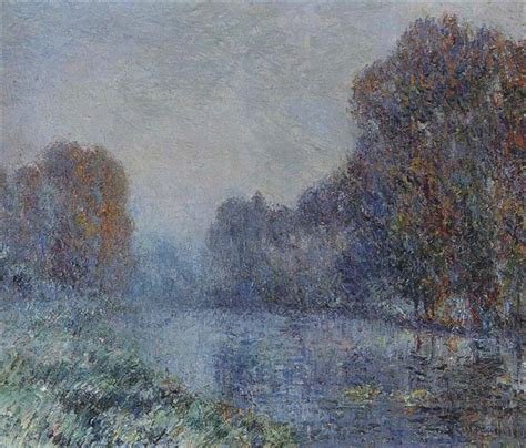 By the Eure River Hoarfrost, 1915 - Gustave Loiseau - WikiArt.org