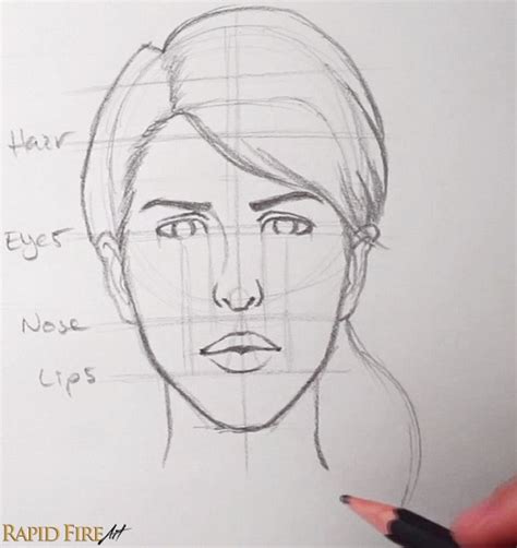 How To Draw Faces For Beginners Simple Rapidfireart