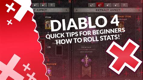 Diablo 4 Quicks Tips For Beginners How To Roll Stats Affix EP2