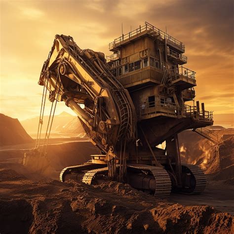Excavator In Openpit Mining Biggest Electric Machine Premium Ai