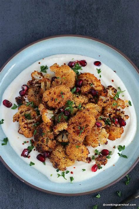 Spiced Roasted Cauliflower With Lemony Whipped Feta Cooking Carnival