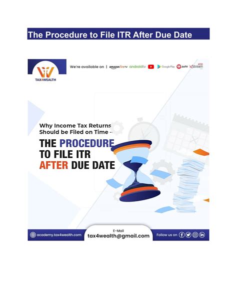 Ppt The Procedure To File Itr After Due Date Powerpoint Presentation Id 11569259