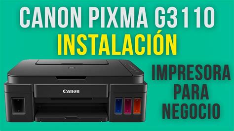 Canon Pixma G3110 Instalacion De Cabezales Denistec Youtube