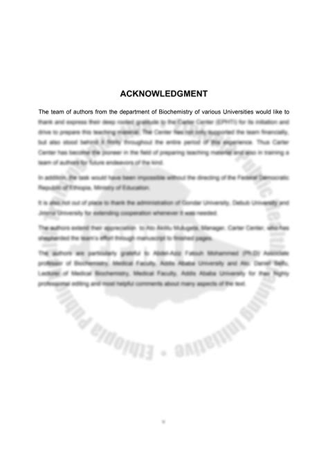 Solution Acknowledgment Medical Biochemistry Study Notes Studypool