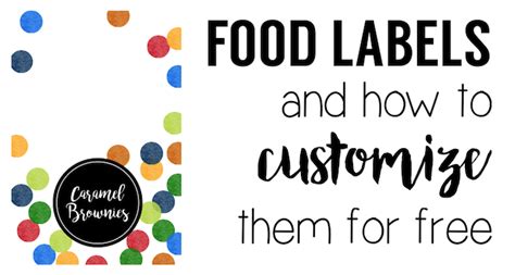 Colorful Food Labels Free Printable - Paper Trail Design