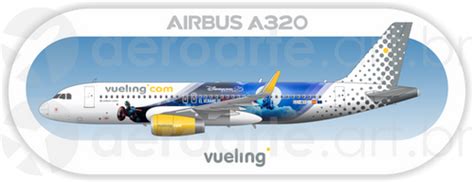 Airbus A320 Iae Vueling Disney Profile Sticker Aeroarte