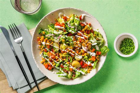 Salade de grenailles au maïs et aux lardons Recette HelloFresh