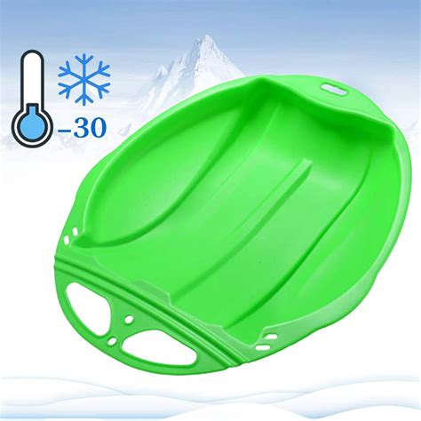 Sdjma Plastic Snow Sleds For Kids Durable Downhill Sprinter Toboggan